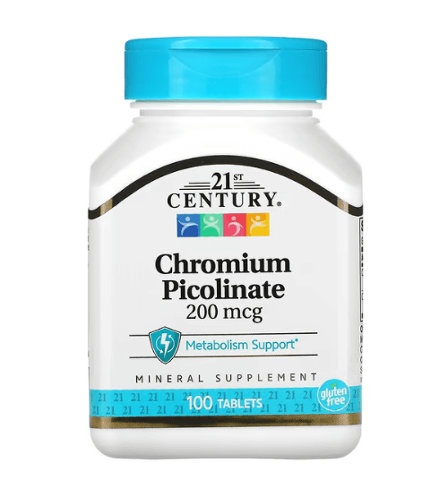 21 Century - Chromium Picolinate 200 MG - 100 Tablets