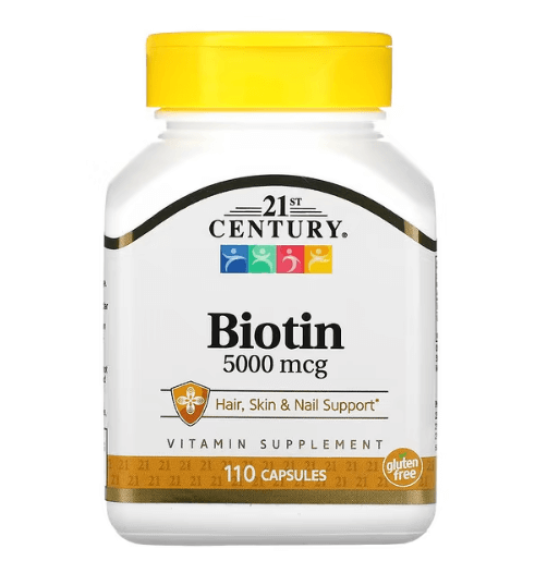 21 Century - Vitamina B7 5.000 MCG - 110 Cápsulas