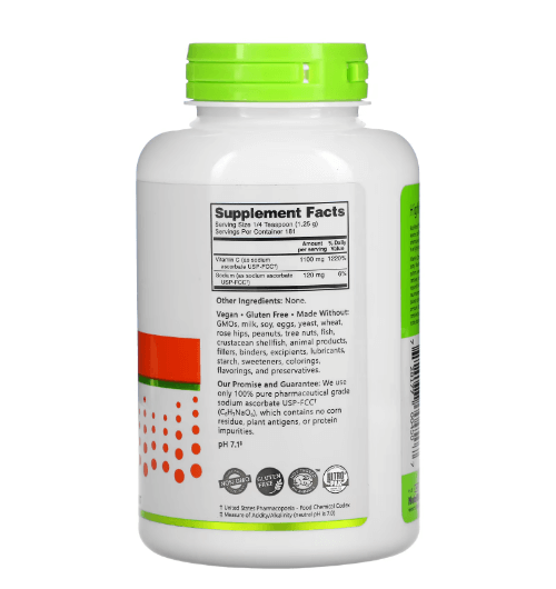 NutriBiotic - Sodium Ascorbate, Crystalline Powder - 227 G