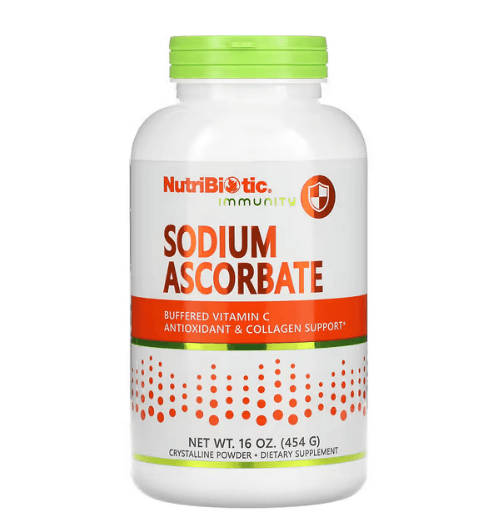 NutriBiotic - Ascorbato de Sódio, Pó Cristalino - 454 G