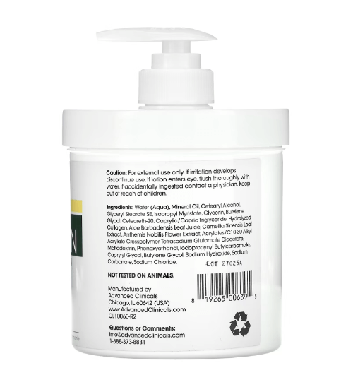 Advance Clinicals - Collagen Skin Rescue Lotion - 454 G.