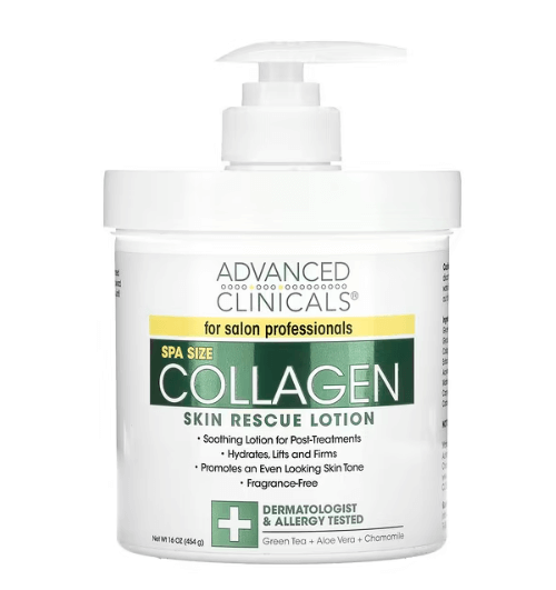 Advance Clinicals - Colágeno Loção de Resgate da Pele - 454 G.