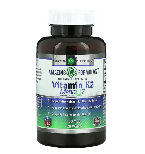 Amazing Nutrition - VITAMINA K2 100 MCG - 120 Cápsulas