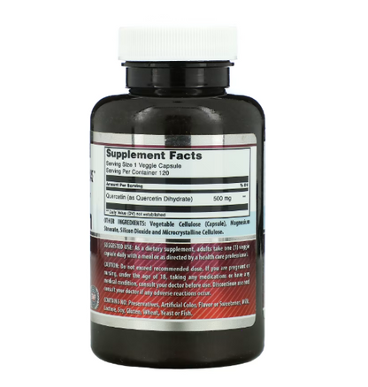 Amazing Nutrition - Quercetina 500 MG - 120 Cápsulas