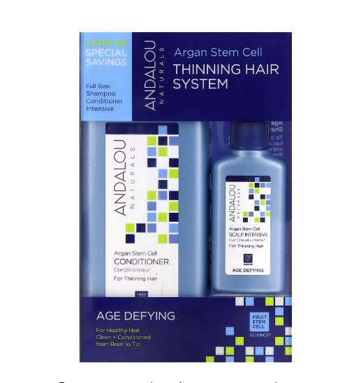 Andalou Naturals - Shampoo, Conditioner and Age Defining Volume Kit - Set 3 Uni.