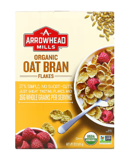 Arrwhead Mills - Organic Oat Bran Flakes - 340 G