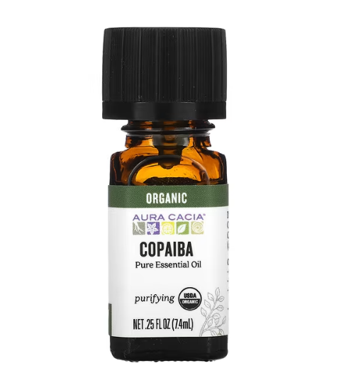 Aura Cacia - Óleo Essencial Copaíba Orgânica - 7,4 ML