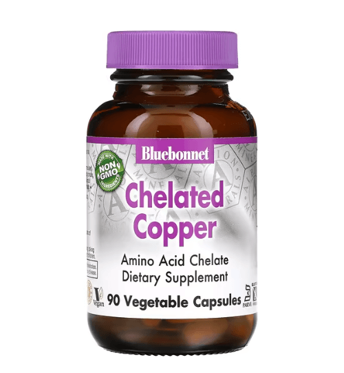 Bluebonnet - Chelated Copper - 90 Capsules