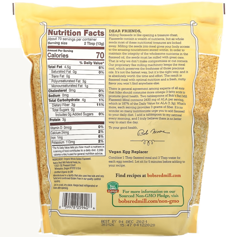 Bob's Red Mill - Organic Flaxseed Flour - 907 G