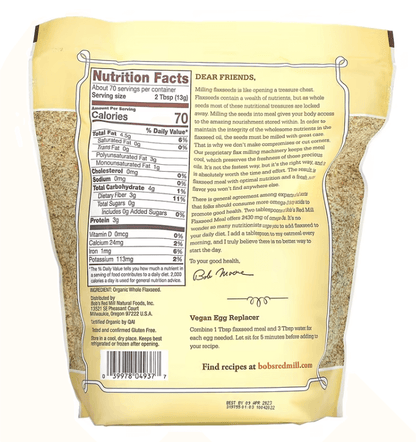 Bob's Red Mill - Ground Organic Flaxseed Flour - 907 G