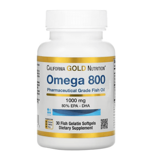 California Gold - Ômega 3 1000 MG Grau Farmacêutico - 30 Cápsulas