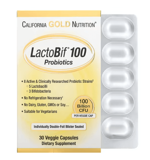 California Gold - Probiotics 100 Billion CFU - 30 Capsules