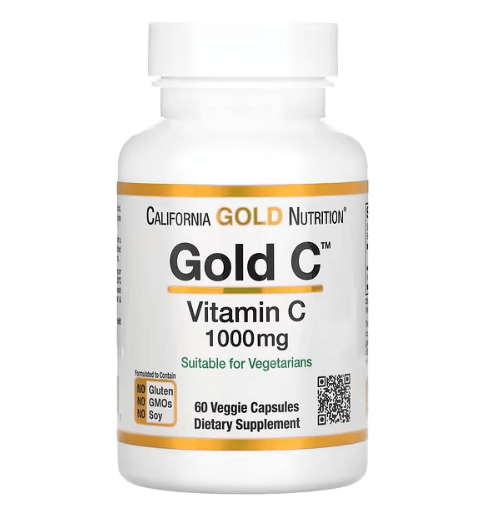 California Gold - Vitamina C 1000 MG - 60 Cápsulas