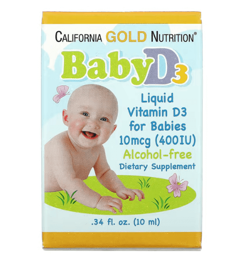 カリフォルニア ゴールド - ビタミン D3 400 IU ベビー - 10 ML