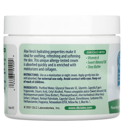 De La Cruz - Aloe Vera Moisturizing Cream - 114 G.