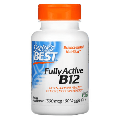 Doctor's Best - Vitamina B12 1.500 MCG - 60 Cápsulas