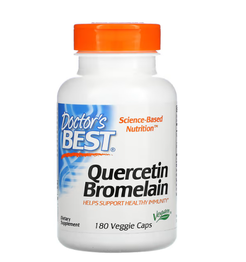 Doctor's Best - Quercetina Bromelaina - 180 Cápsulas