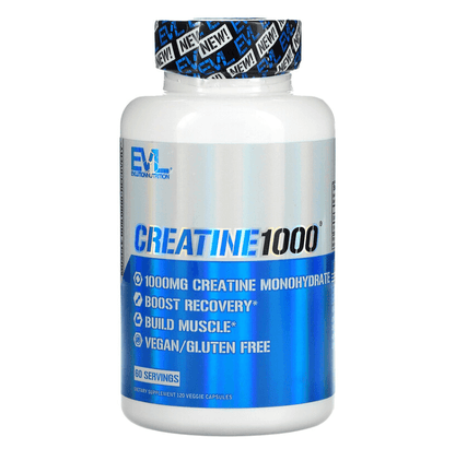 EVLution Nutrition - Creatina1000 - 1000 MG - 120 Cápsulas