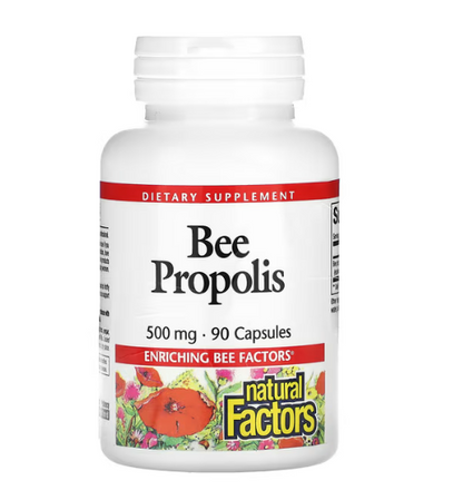 Natural Factors - Própolis de Abelhas 500 MG - 90 Comprimidos