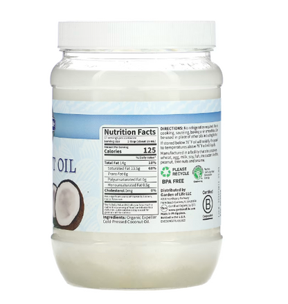 Gardem - Raw Coconut Oil - 858 ML