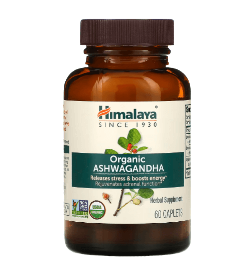 Himalayan - Organic Ashwagandha Releases Stress and Increases Energy - 60 Capsules