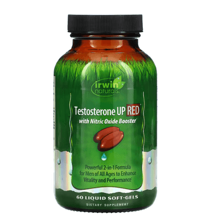 Irwin Naturals - Testosterona Up Red Aumento da Vitalidade e Performance - 60  Softgels