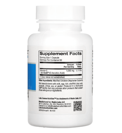 Lake Avenue - Vitamin C 1000 MG - 60 Capsules