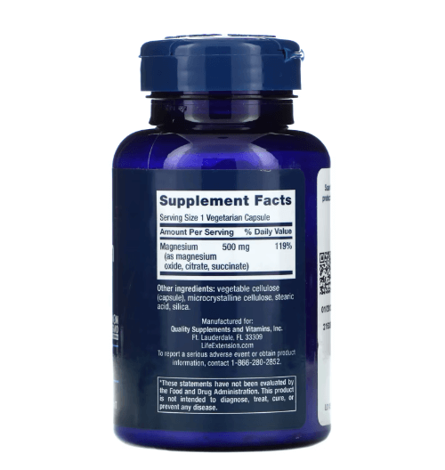 Life Extension - Magnesium 500 MG - 100 Capsules