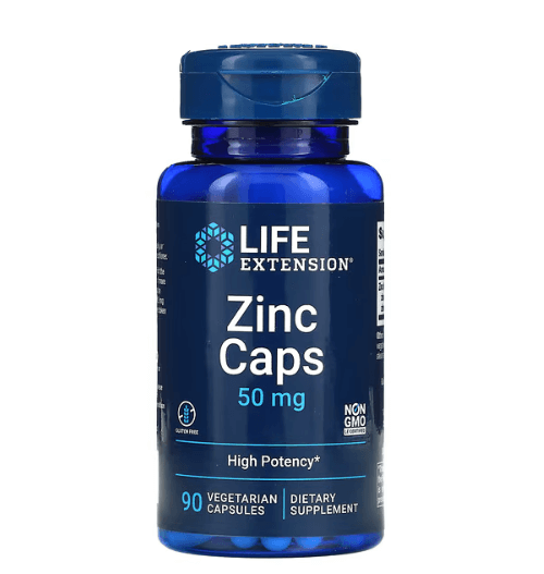 Life Extension - Zinco Alta Potência 50 MG - 90 Cápsulas