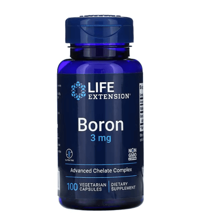 Life Extension - Boro 3 MG - 100 Cápsulas