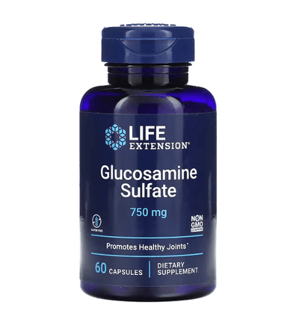 Life Extension - Cartilagem Sulfato de Glucosamina 750 MG - 60 Comprimidos