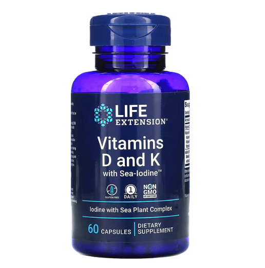 Life Extension - Vitamin D3 + K12 - 60 Capsules