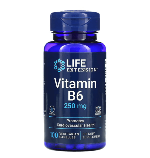 Life Extension - Vitamina B6 250 MG - 100 Cápsulas