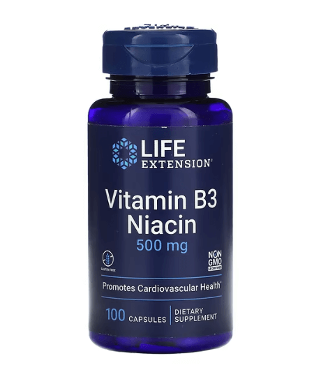 Life Extension - Vitamina B3 500 MG - 100 Cápsulas