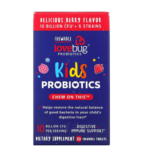 Lovebug P. - Children's Probiotics 10 Billion CFU - 30 Tablets Edible