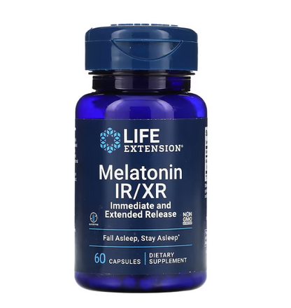 Life Extension - Melatonin IR/XR - 60 Pills