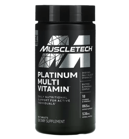 Muscletech - Multivitaminas - Suplemento Alimentar Platinum - 90 Cápsulas