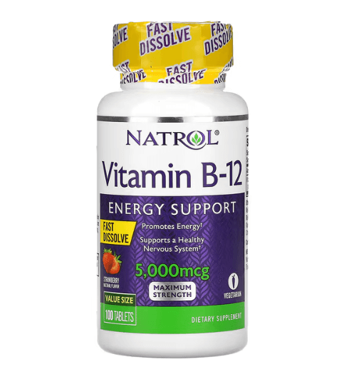 Natrol - Vitamina B12 5.000 MCG - 100 Cápsulas