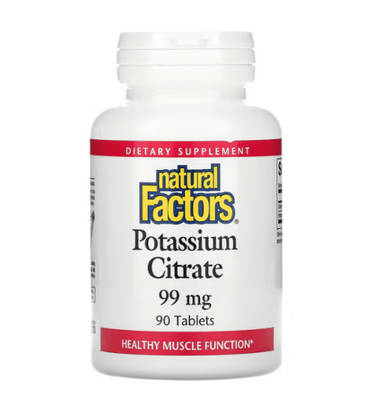 Natural Factors - Potassium Citrate 99 MG - 90 Tablets