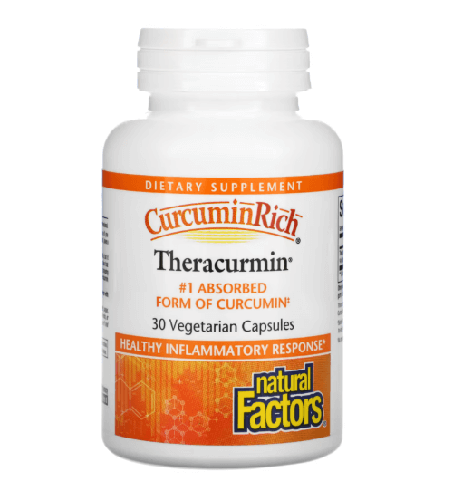 Natural Factors - Turmeric Rich and Improved Absorption Turmeric - 30 Capsules