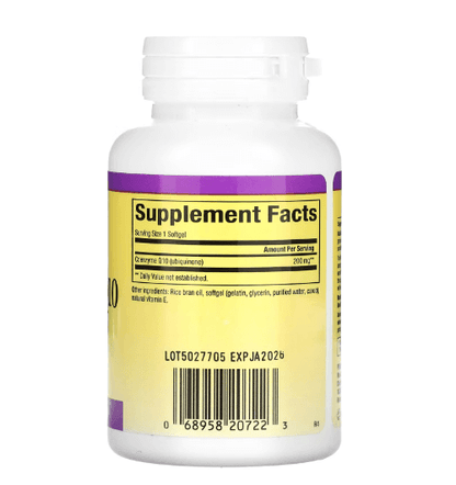 Natural Factors - CoQ10  200 MG.  -  60 Softgels