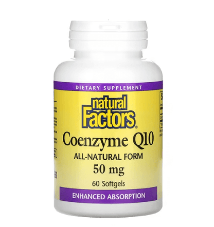 Natural Factors - Coenzima Q10  50 MG  60 Softgels