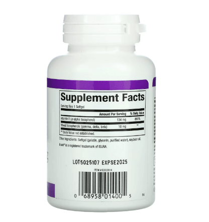 Natural Factors  -  Vitamina E 200 IU - 90 Cápsulas