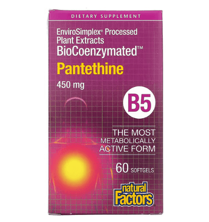 Natural Factors - Vitamina B5 450 MG - 60 Softgels