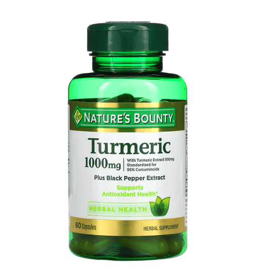 Nature's Bounty - Turmeric with Black Pepper Extract 1000 MG - 60 Capsules