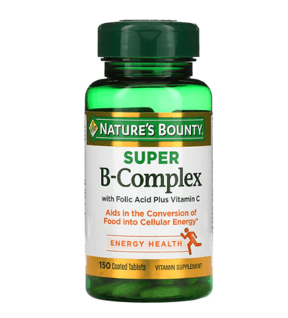 Nature's Bounty - Super Complexo B com Vitamina B9 + Vitamina C - 150 Comprimidos