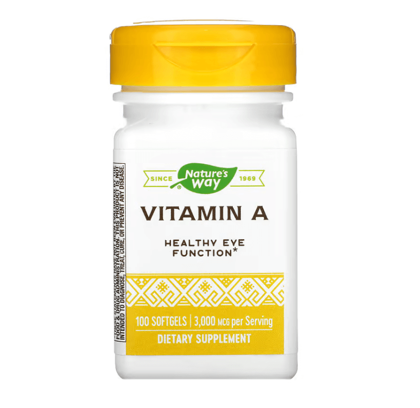 Nature's Way - Vitamina A 10.000 IU  ( 3.000 MCG ) -100 Softgels