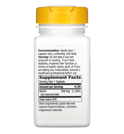 Nature's Way - Vitamina B3 500 MG - 100 Cápsulas