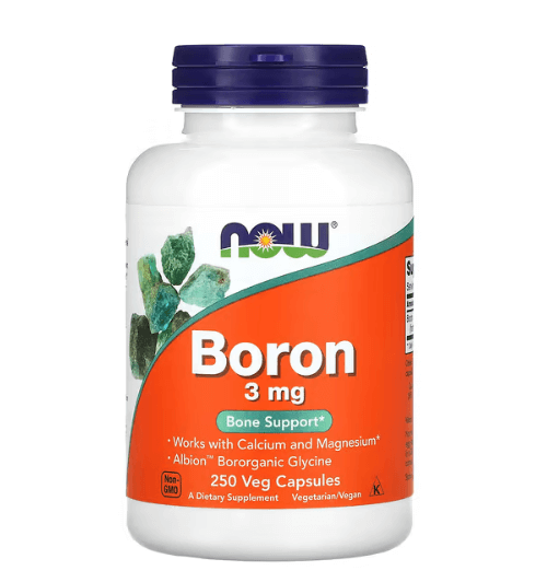 Now - Boron 3 MG - 250 Capsules