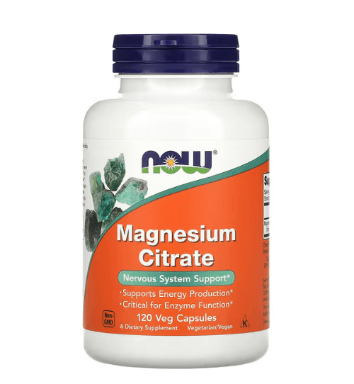 Now - Magnesium Citrate - 120 Capsules